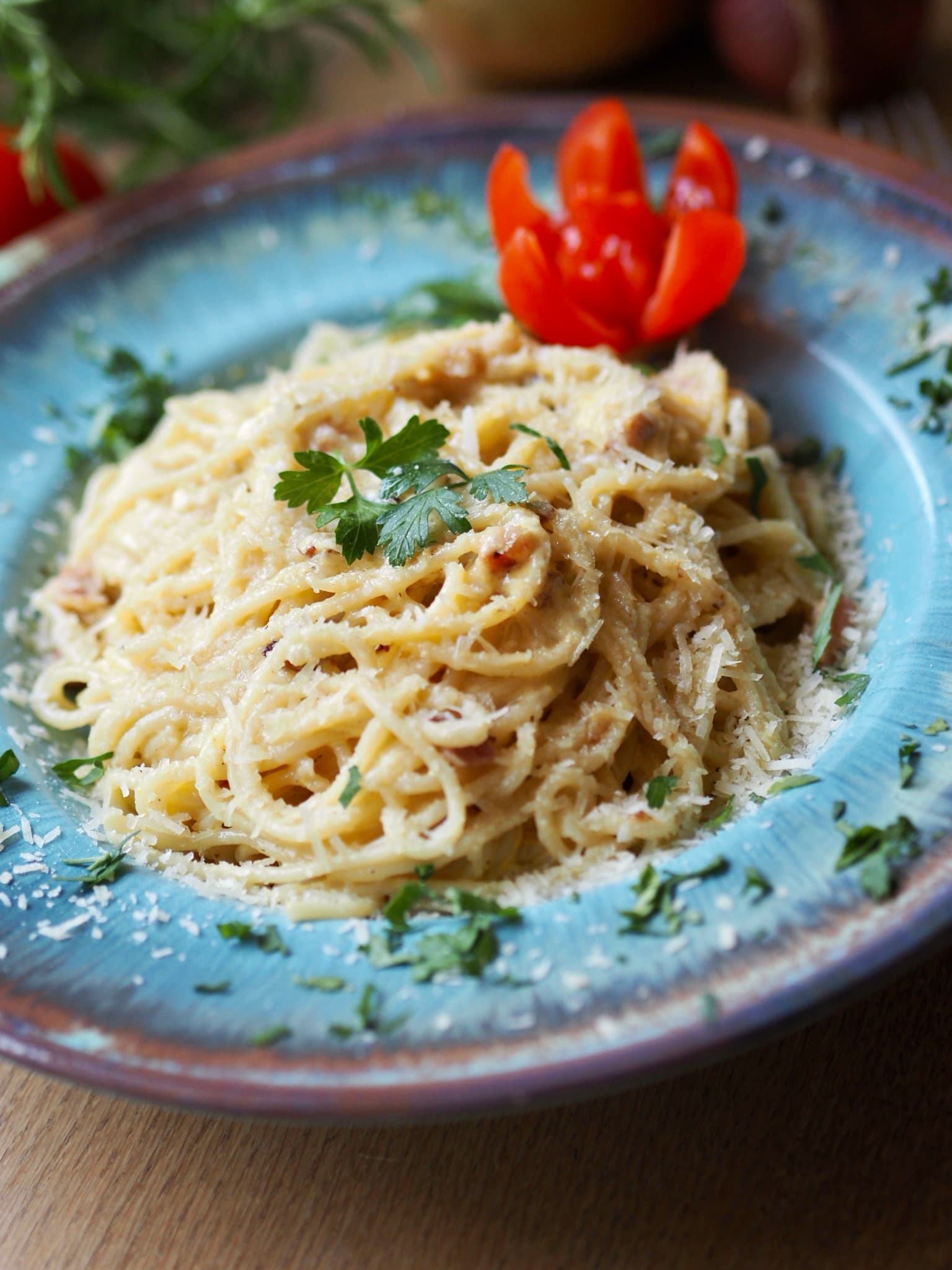 Rustikale Dekoration im Café